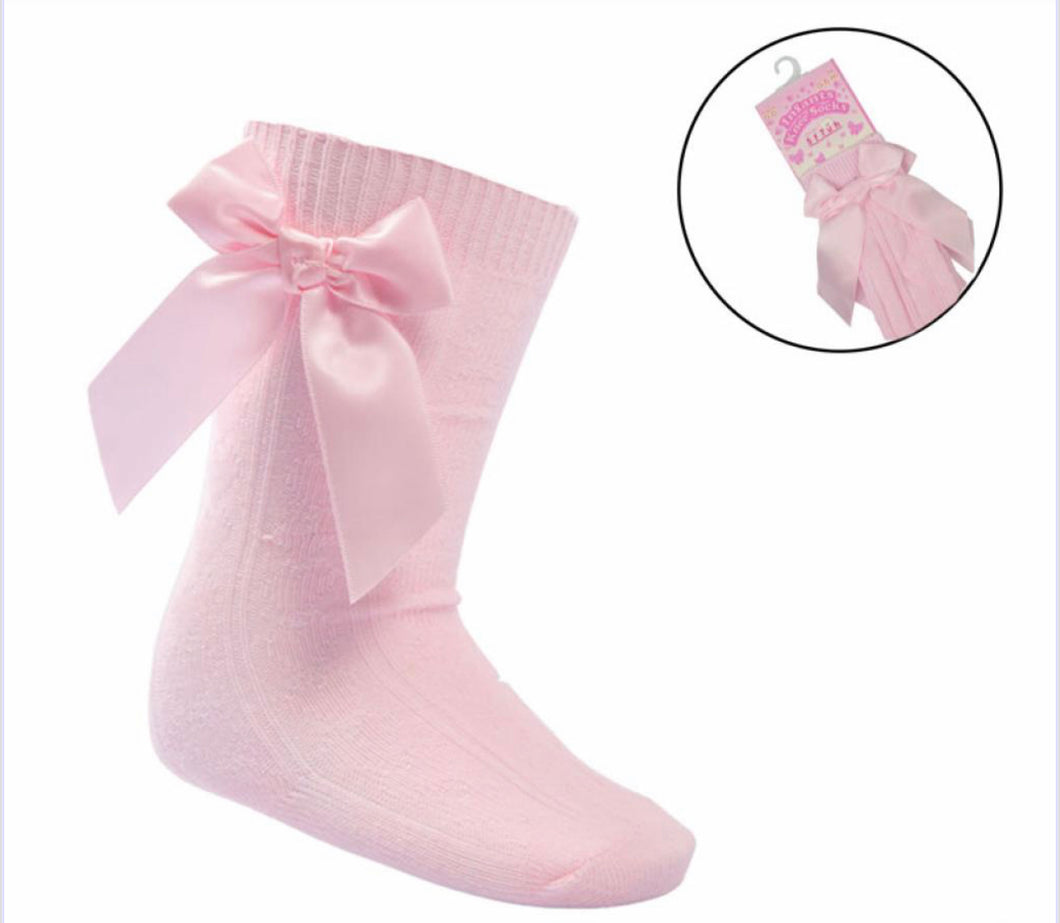 Baby Pink Standard Knee High Socks