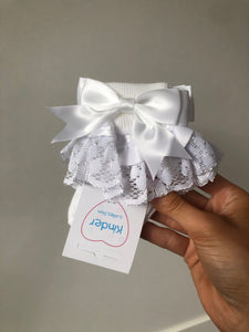 White Kinder Boutique Frilly Socks