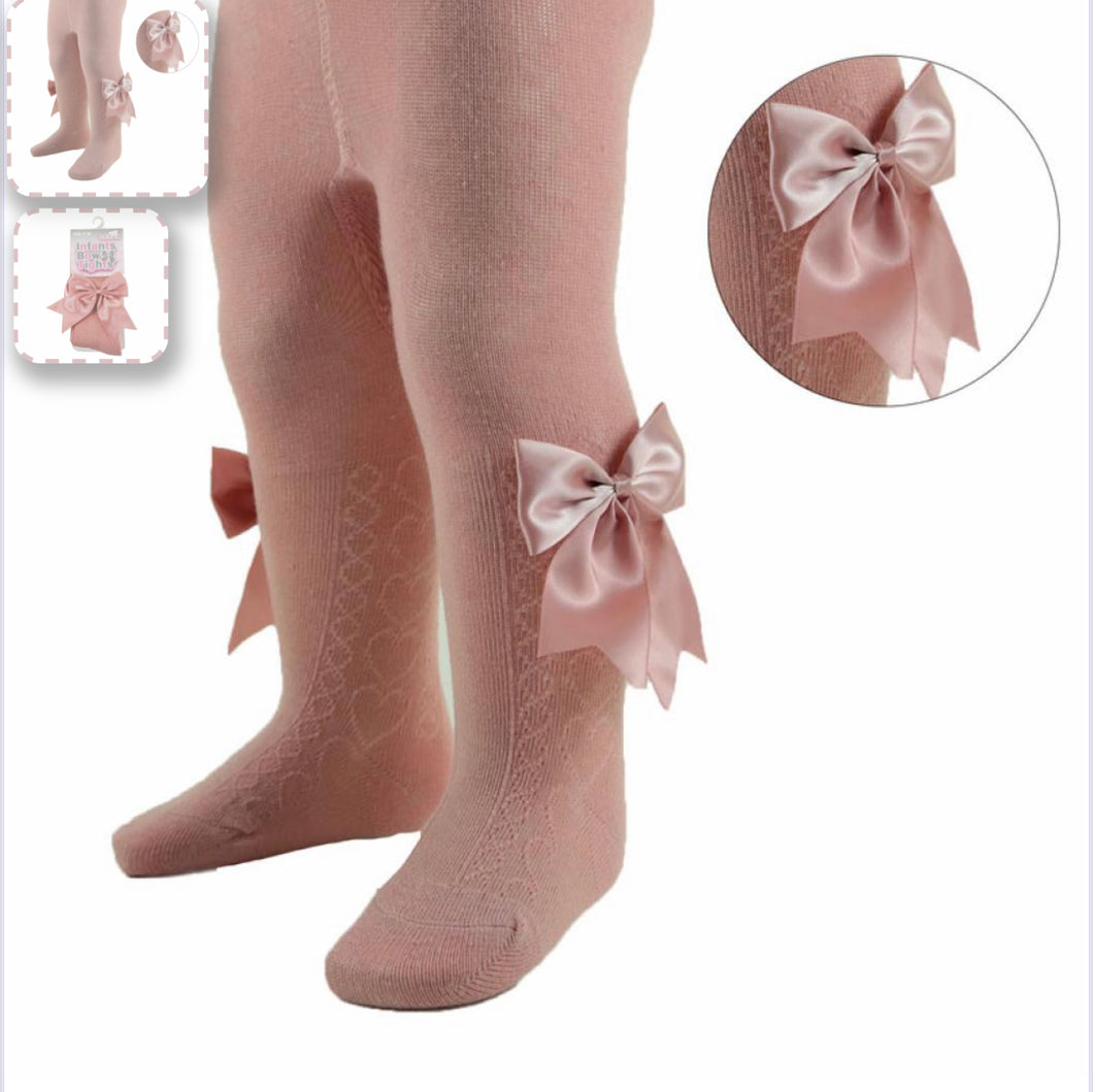 Rose Large Bow Tights