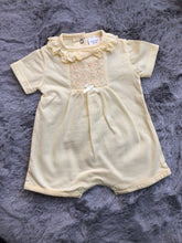 Load image into Gallery viewer, Frilly Collar Smocked Romper
