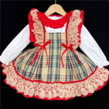 Load image into Gallery viewer, Girls Tartan Dress with Blouse
