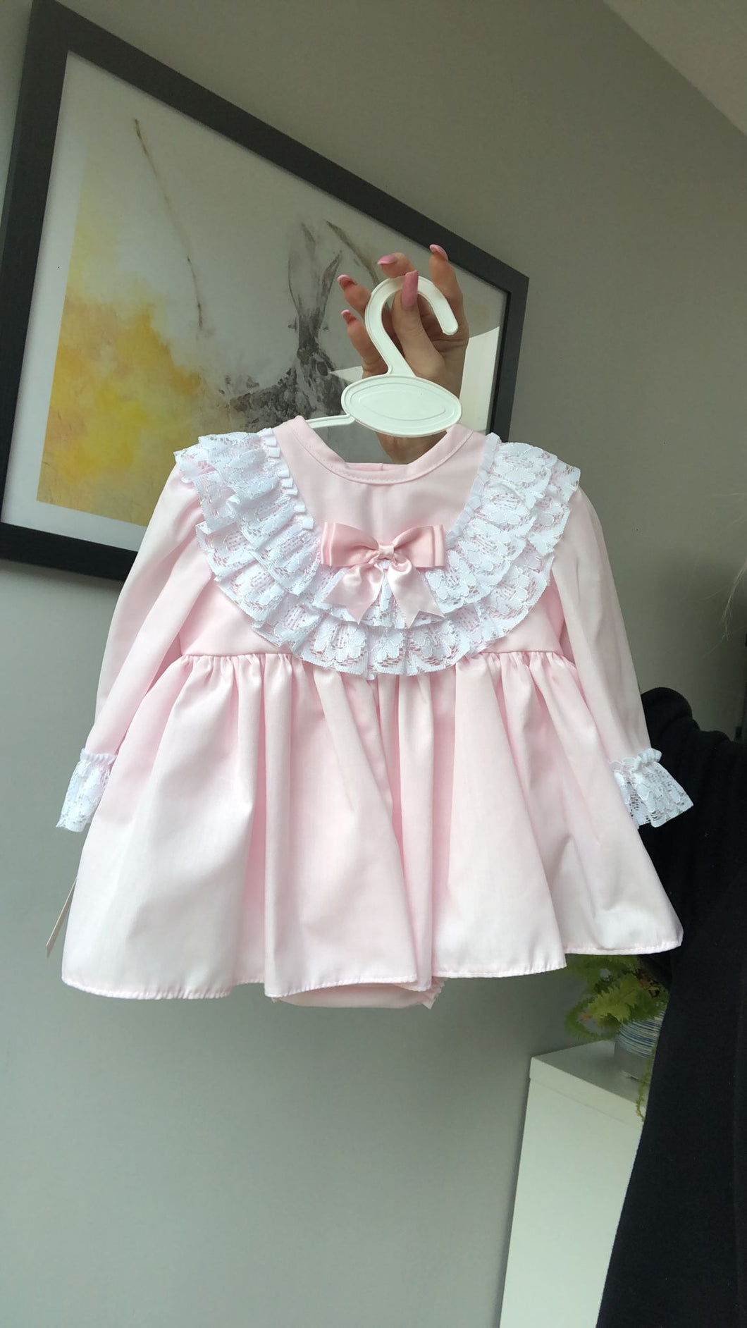 Exclusive to Bella Sorella Babywear Long Sleeve Dress with Bloomers