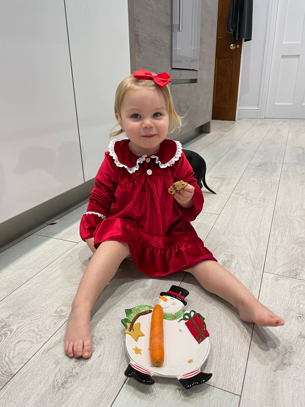 Luxury Velvet Red Nightdress (9m-10y)