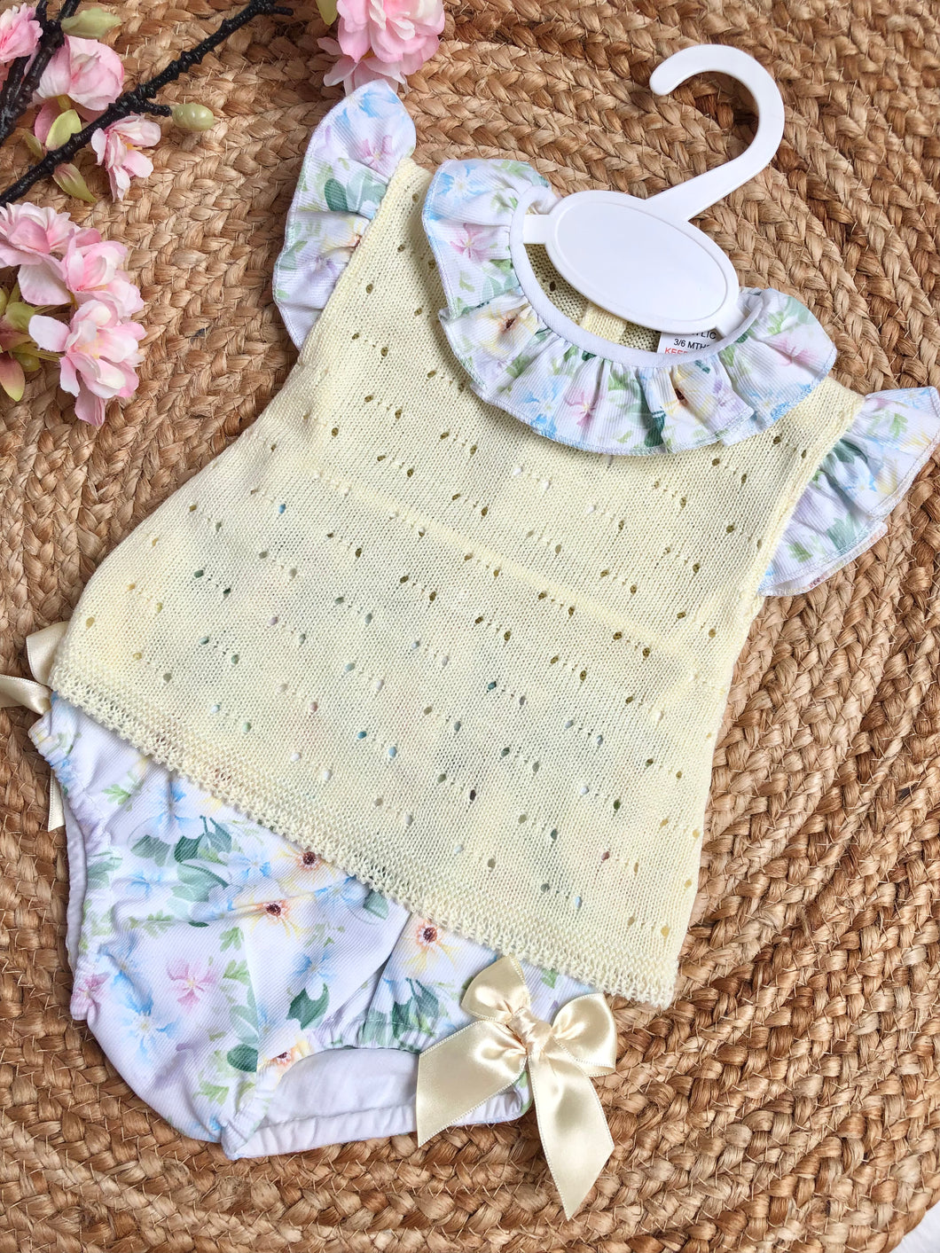 Lemon Frilly Two Piece