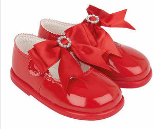 Red Diamonte Hard Sole Shoe
