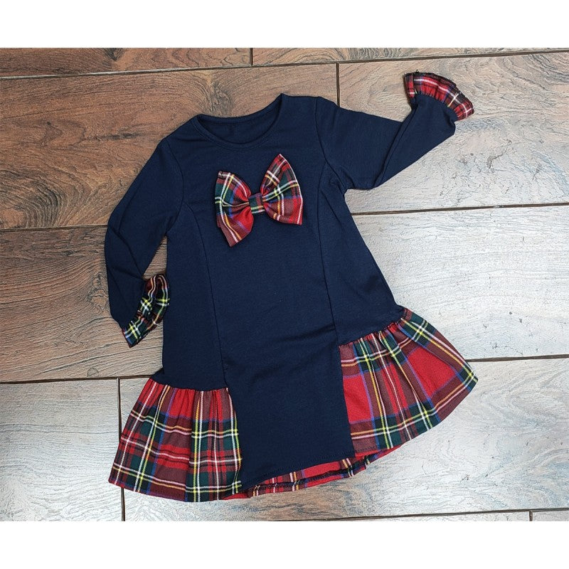 Baby Girls Tartan Bow Dress