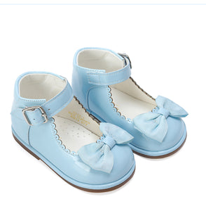 Baby Blue Bow Shoes 3-10 (Infant Sizes)
