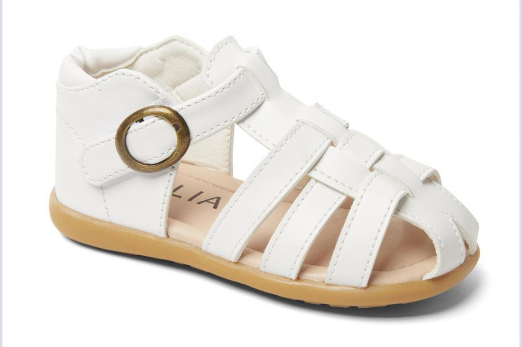 Victor White Sandal