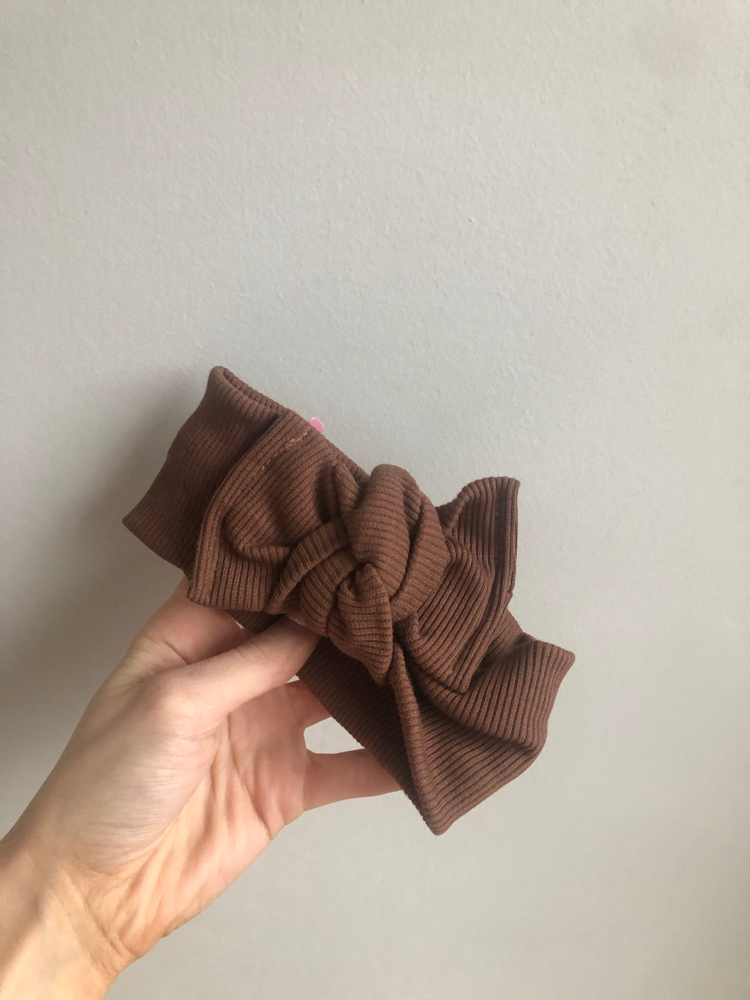 Double Bow Waffle Headband - 0-18m