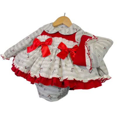Baby Girls Puff Ball Three Piece Set