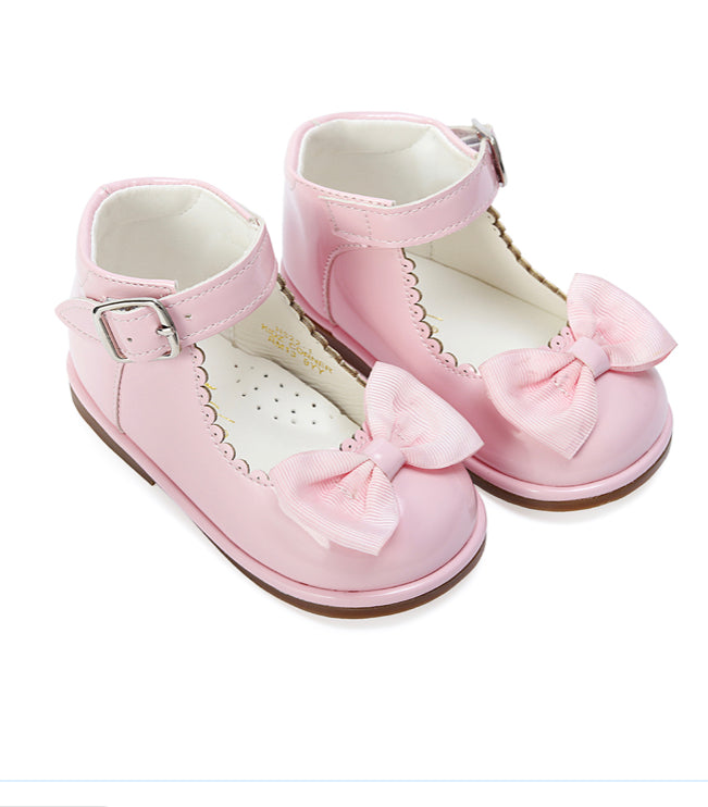 Baby Pink Bow Shoes 3-10 (Infant Sizes)