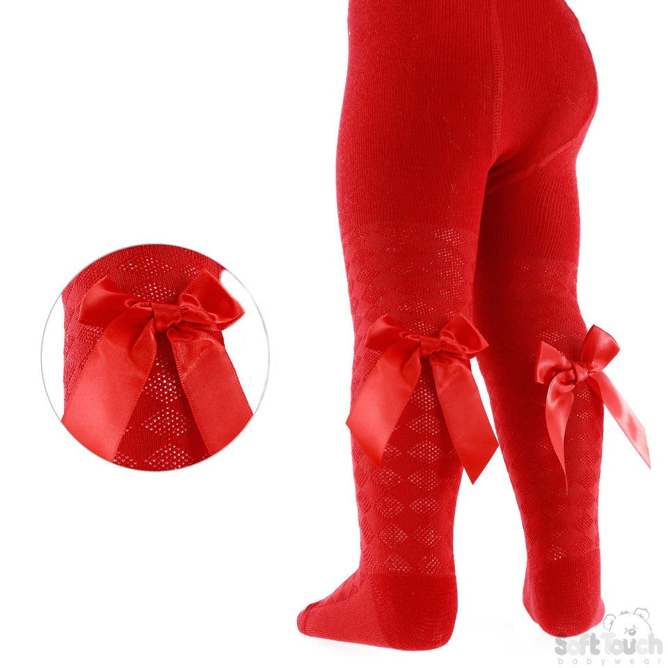 Checked Bow Tights