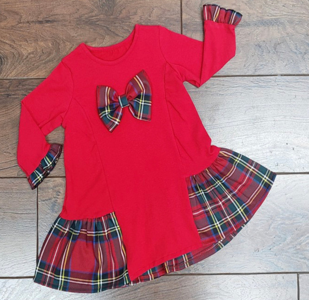 Baby Girls Tartan Bow Dress