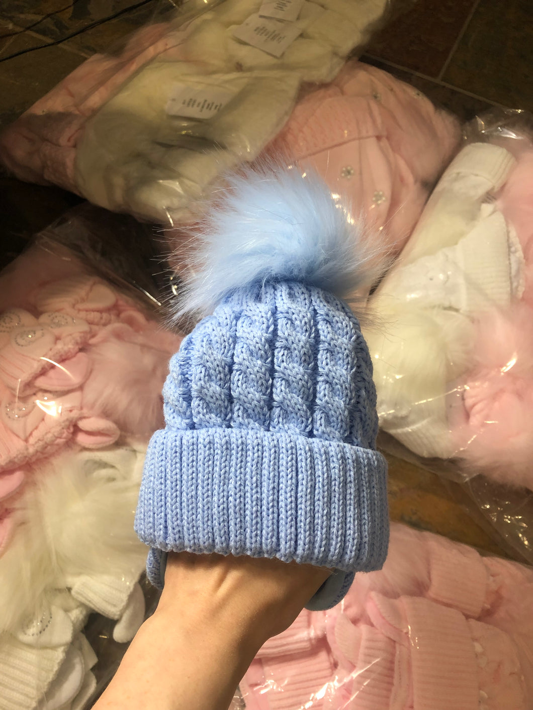 Prince Pom Hat in Blue