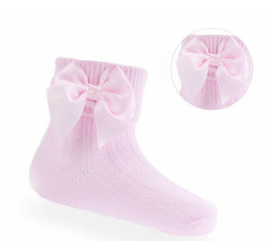 Pink Bow Sock