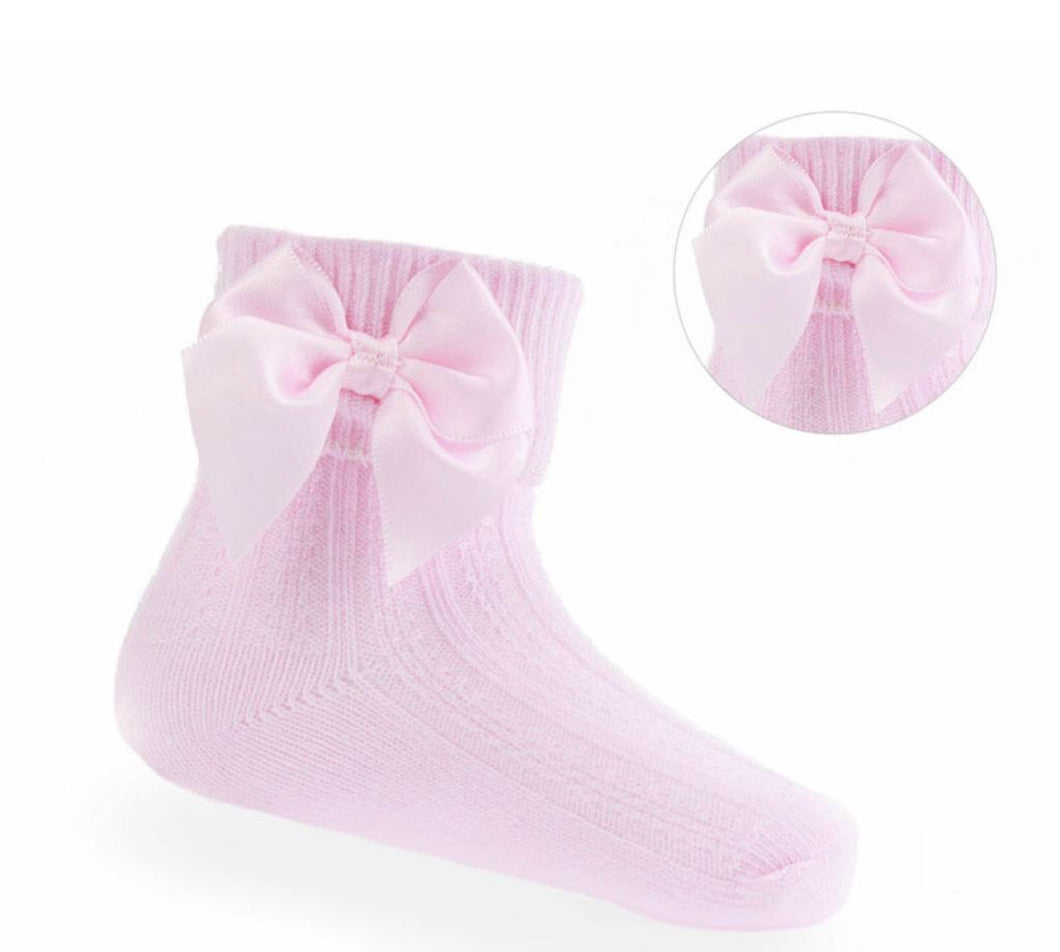 Pink Bow Sock
