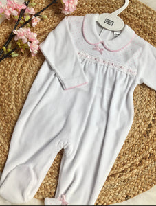 Pink & White Sleepsuit