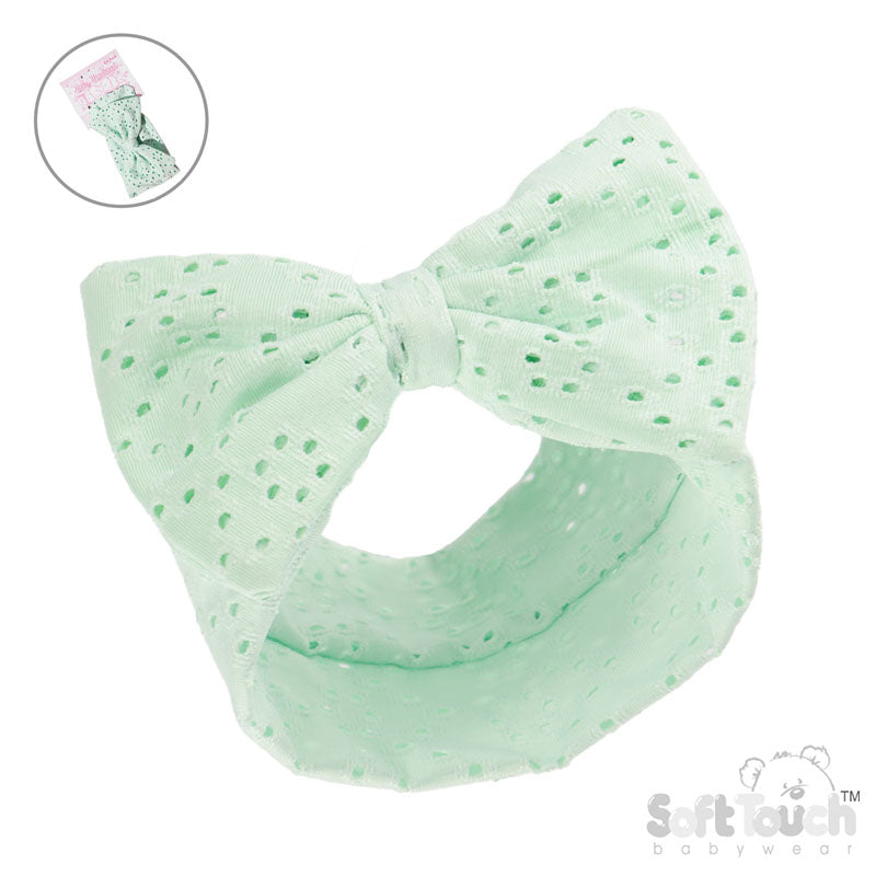 Mint Bow Headband NB-12M