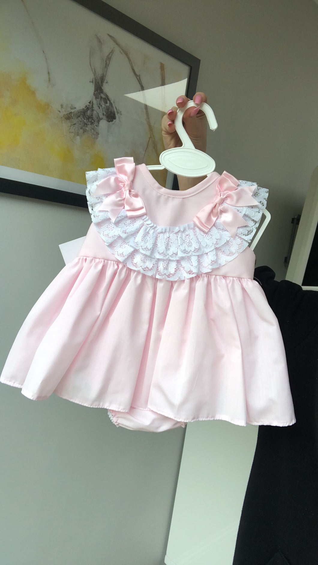 Exclusive to Bella Sorella Babywear Short Sleeve Dress with Bloomers