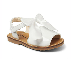 Martina White Bow Sandal