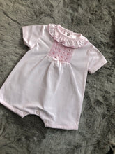 Load image into Gallery viewer, Frilly Collar Smocked Romper
