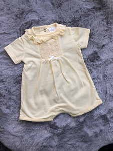 Frilly Collar Smocked Romper