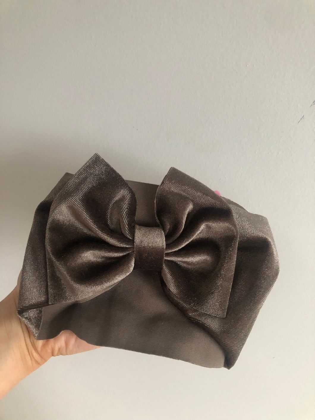 Stone Velour Large Headband - 0-18m