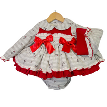 Load image into Gallery viewer, Baby Girls Puff Ball Three Piece Set
