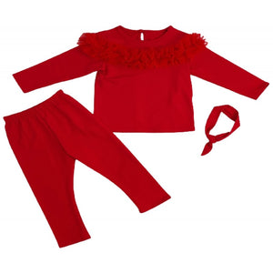 Ruffle Set Lounge Set with Headband