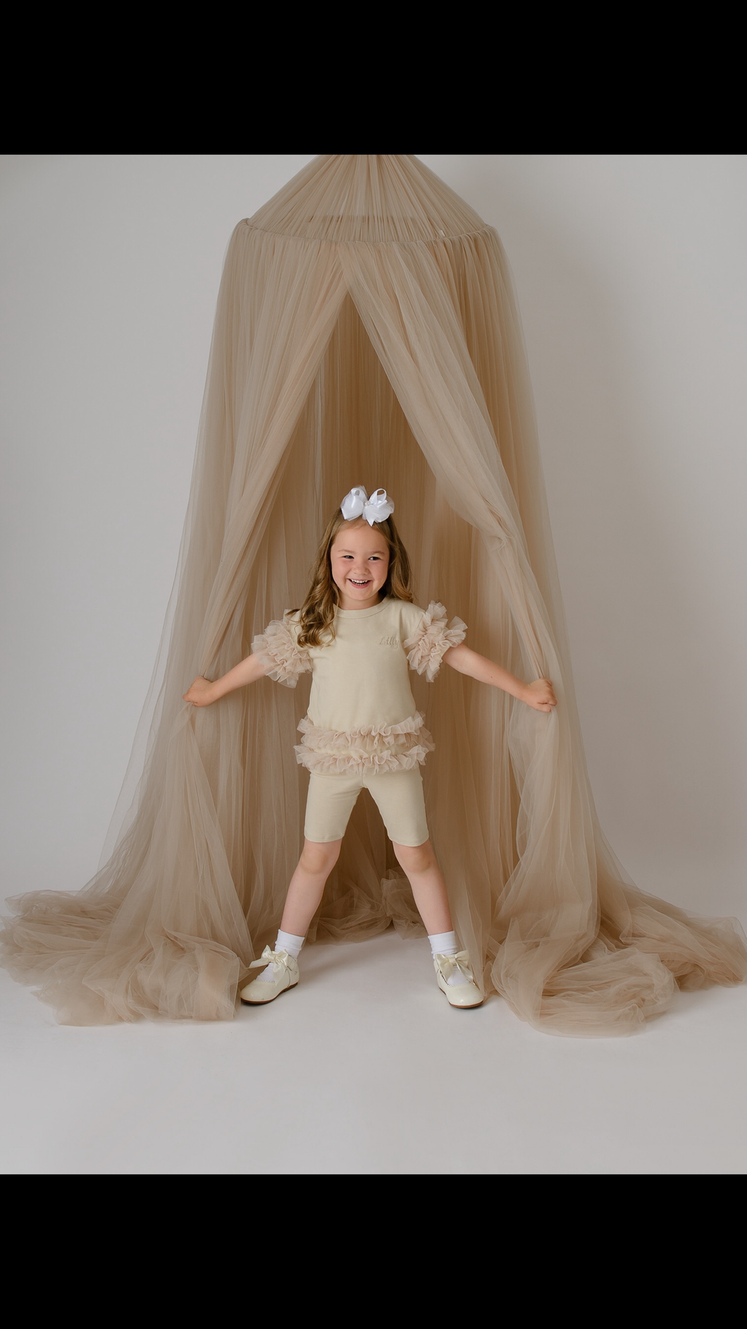 Personalised Ruffle Cycle Short Set