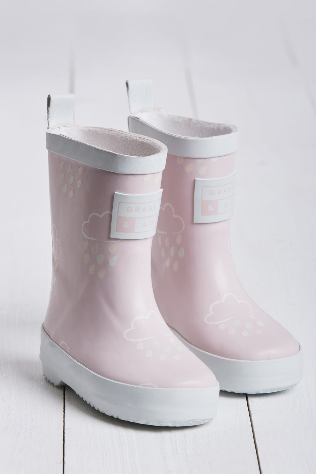 Grass & Air Little Kids Pink Colour Revealing Wellies