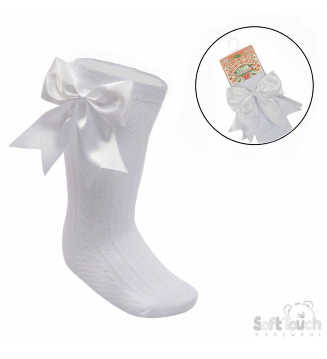 White Elegance Knee High Socks