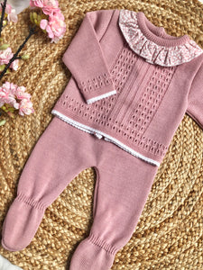 Darcie Dusky Pink Knitted Two Piece Set