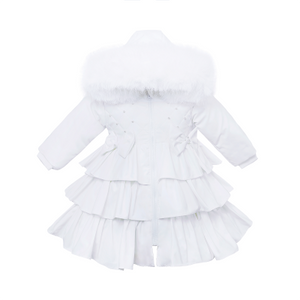 WeeMe Pure White Frilly Waterproof Jacket