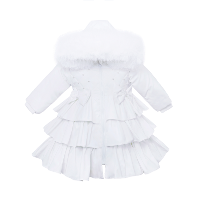 WeeMe Pure White Frilly Waterproof Jacket