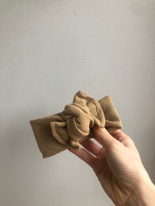 Double Bow Waffle Headband - 0-18m