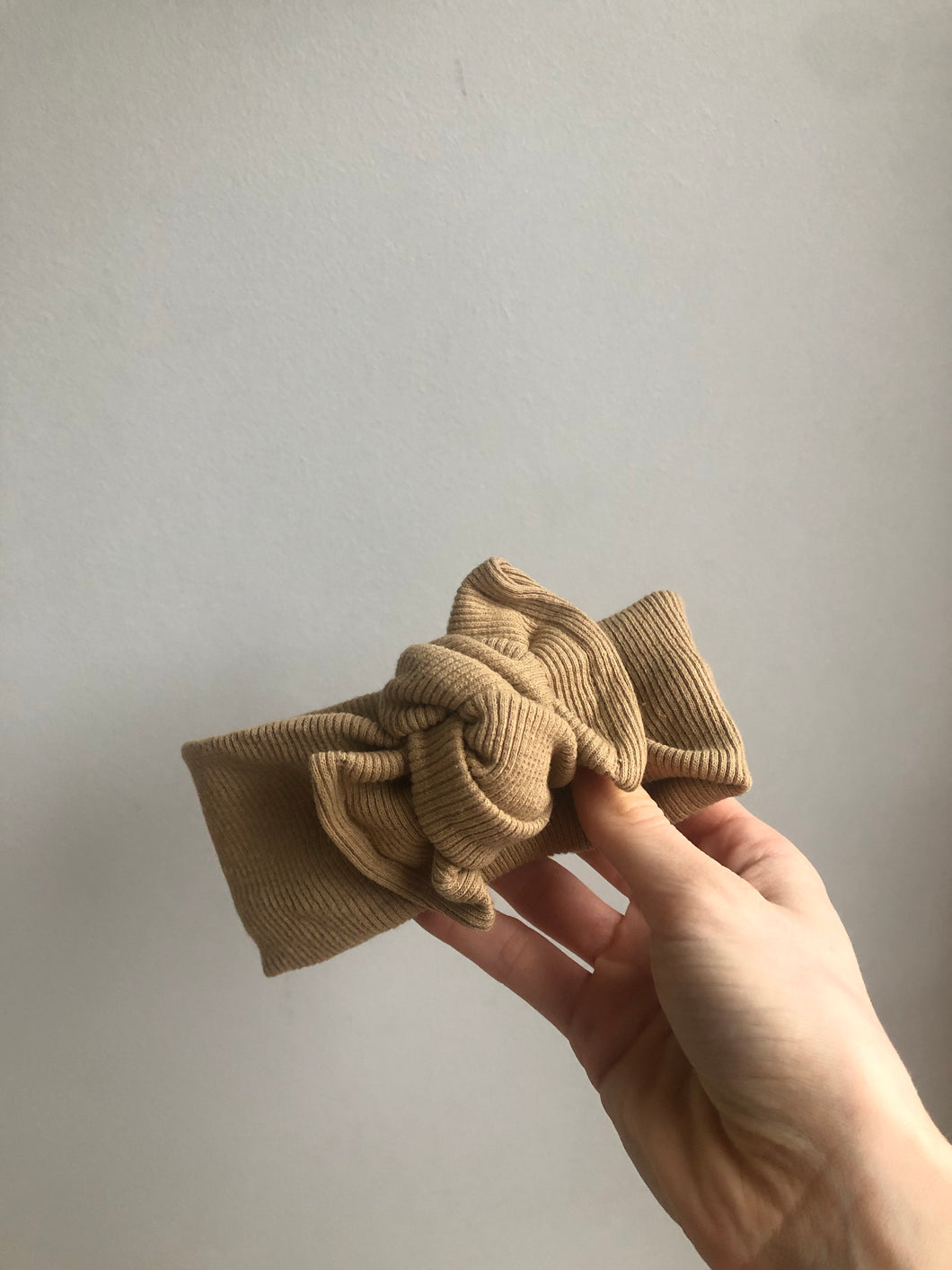 Double Bow Waffle Headband - 0-18m