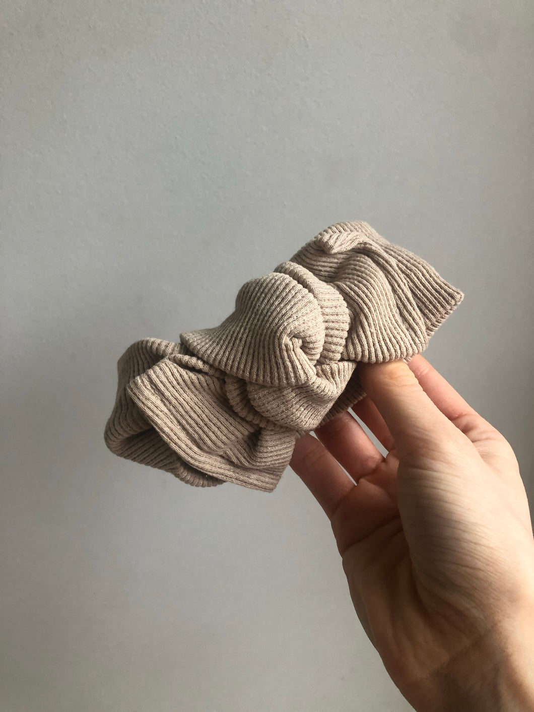 Double Bow Waffle Headband - 0-18m