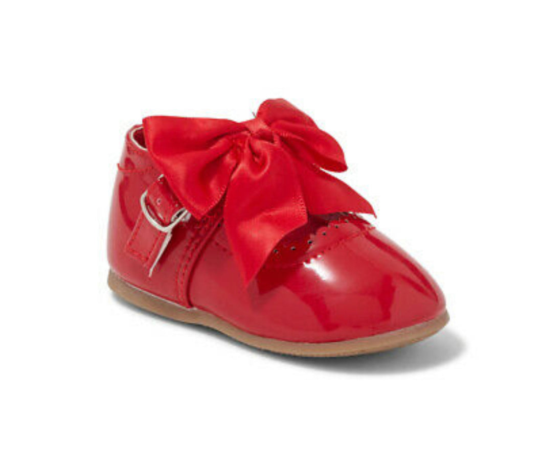 Red Bow Hard Sole Shoe