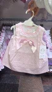 Pink Girl Floral A Line with Bloomers
