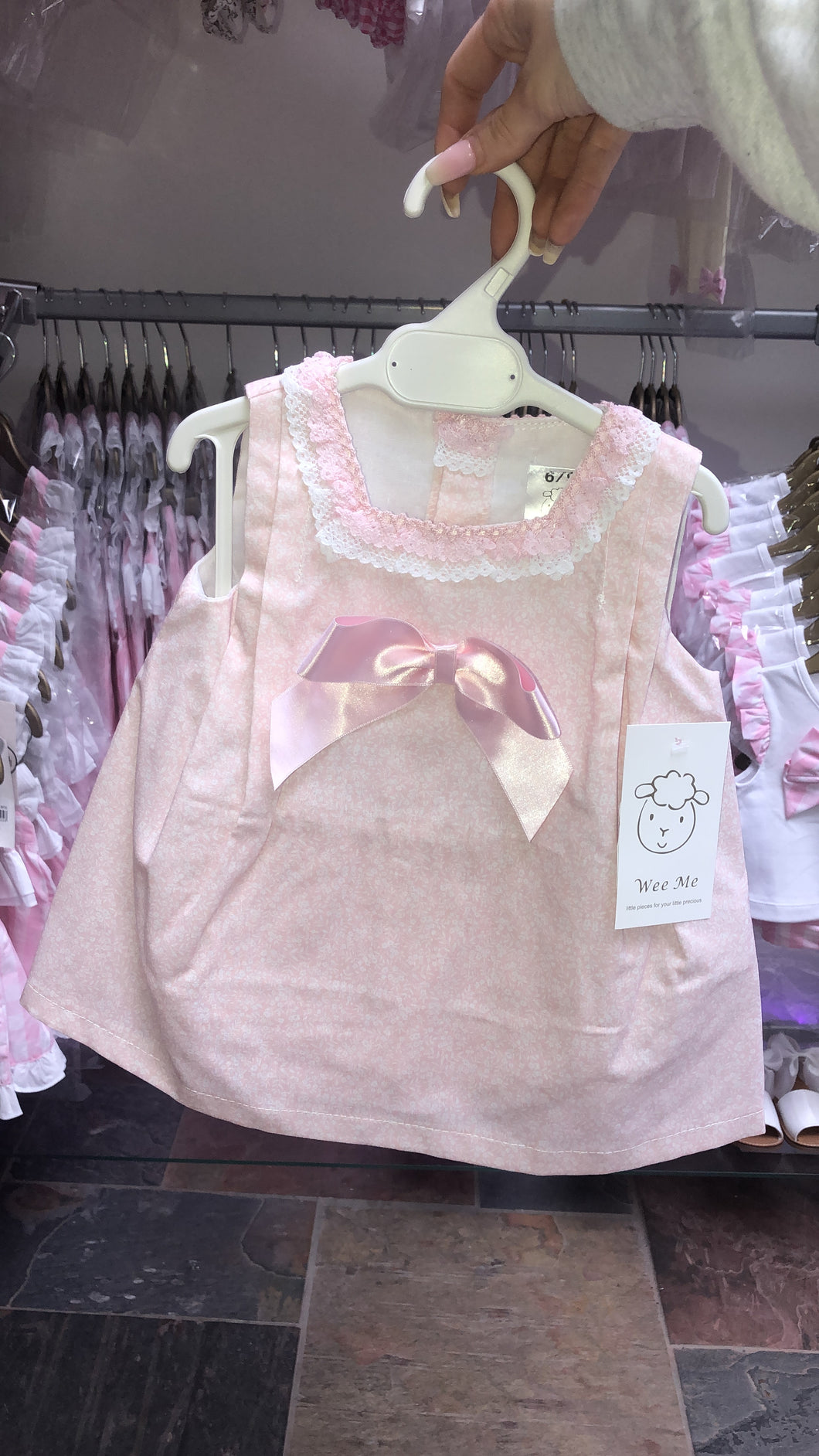 Pink Girl Floral A Line with Bloomers
