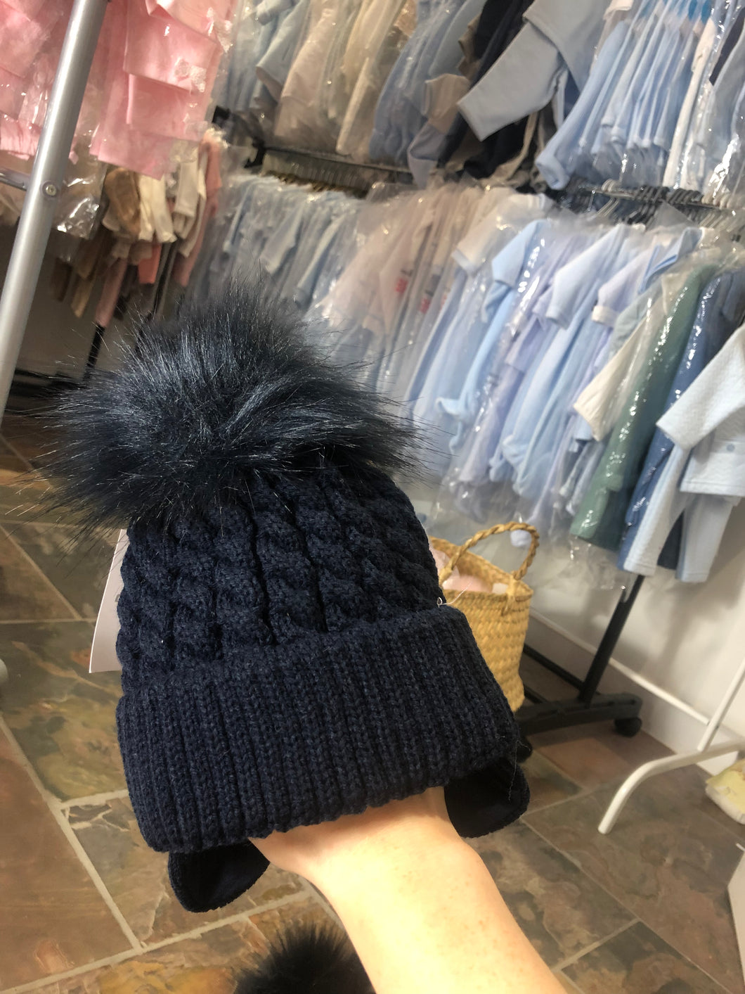 Prince Pom Hat in Navy