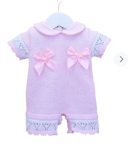 Peonie Knitted Bow Romper