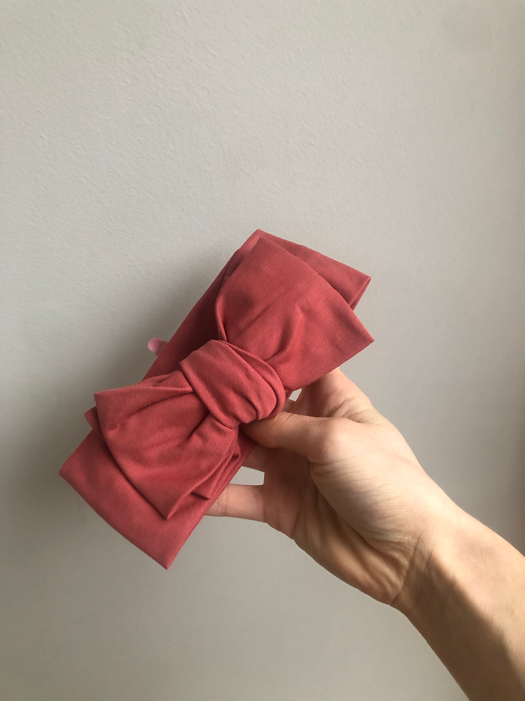 Cotton Large Bow Headband - 0-18m