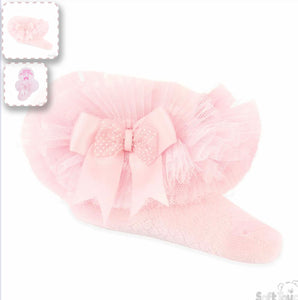 Baby Pink Organza Ankle Socks