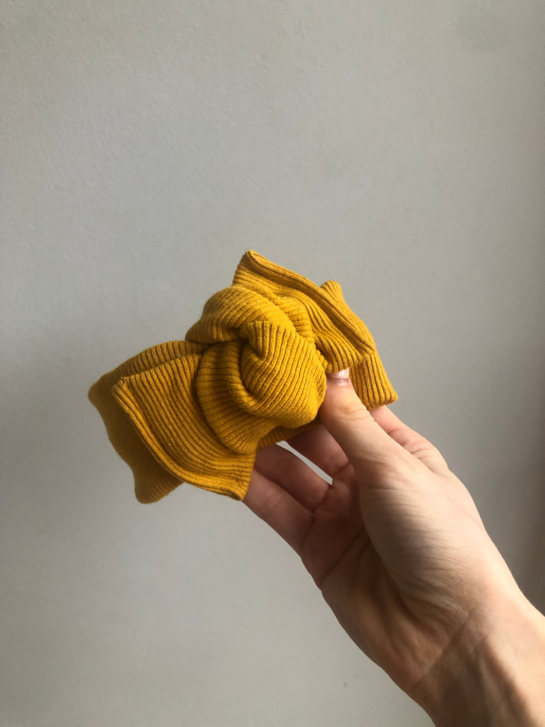 Double Bow Waffle Headband - 0-18m