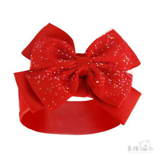Soft Touch Red Glitter Headband