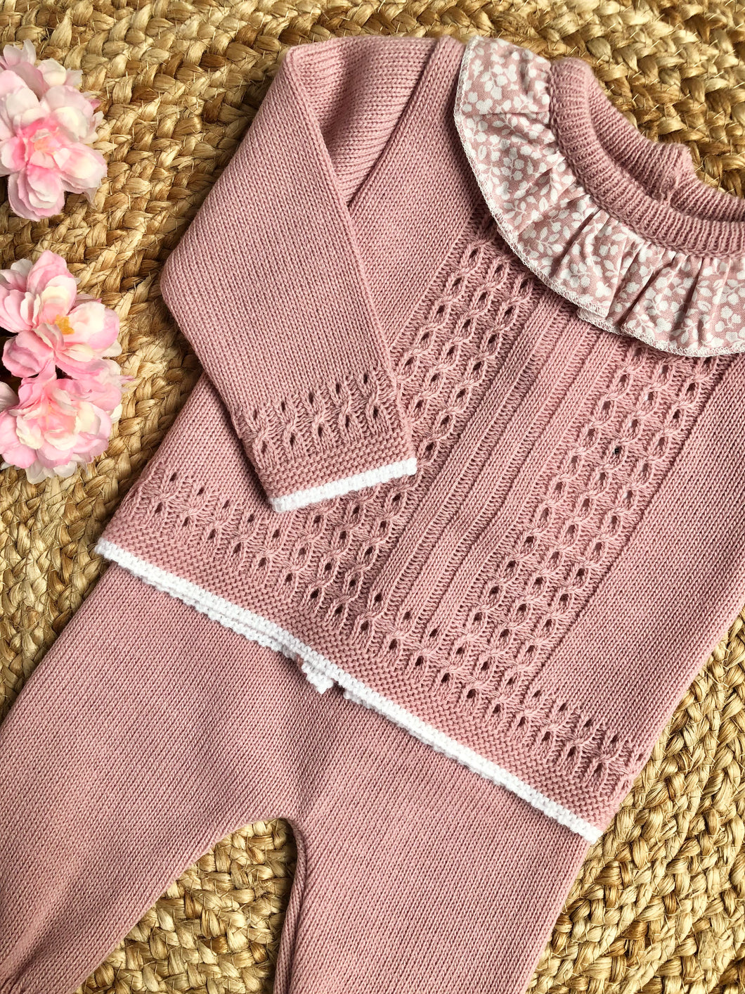 Darcie Dusky Pink Knitted Two Piece Set