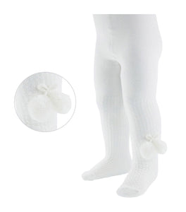 Double Pom Checked Tights